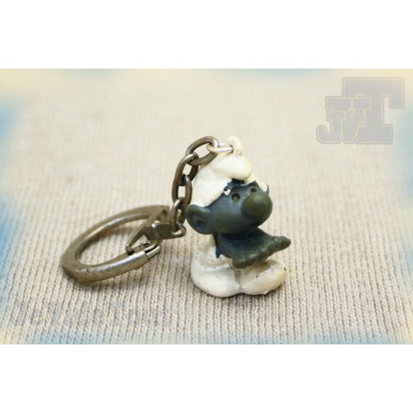 Les Schtroumpfs - Porte Clé - Figurine Vintage - Récré A2 - Club Dorothée