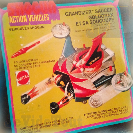 Goldorak - Goldorak + Soucoupe - BOITE FR - Mattel POPY 1978 - Vintage BOXED - Grendizer Die Cast - Action Vehicles