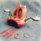 Goldorak - Goldorak + Soucoupe - BOITE FR - Mattel POPY 1978 - Vintage BOXED - Grendizer Die Cast - Action Vehicles