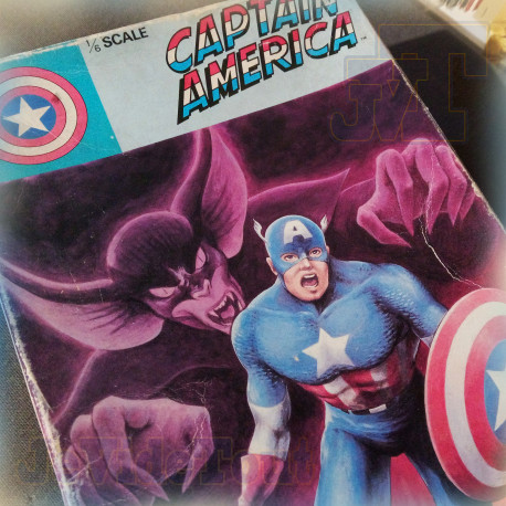 Captain America - Marvel Comics Group - 1984 - Hobby Japan - Tsukuda Jumbo Series Num 06 !!