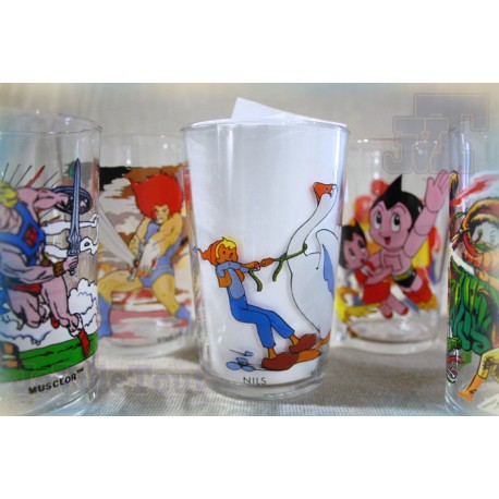 Nils Holgersson - Verre Moutarde - 1984 - TF1 - Club Dorothée - Vintage - Rare - 80's