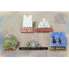 Pin's - Paris - Lieux - LOT X5 - Vintage - Rare - Pub 80's 90's
