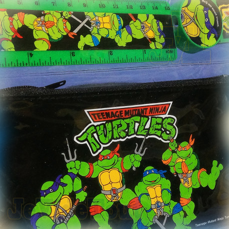 Tortue Ninja - Pack Scolaire - 1989 - TMNT - Neuf - Rare Vintage - Teenage Mutant Ninja Turtles