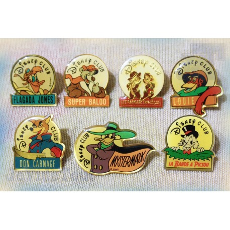 Disney Club - Pin's - LOT X8 - Arthus Bertrand - Vintage - Rare - 80's 90's