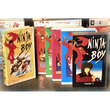LOT X6 VHS 80/90 - DESSIN ANIME VINTAGE - Ninja Boy - RARE